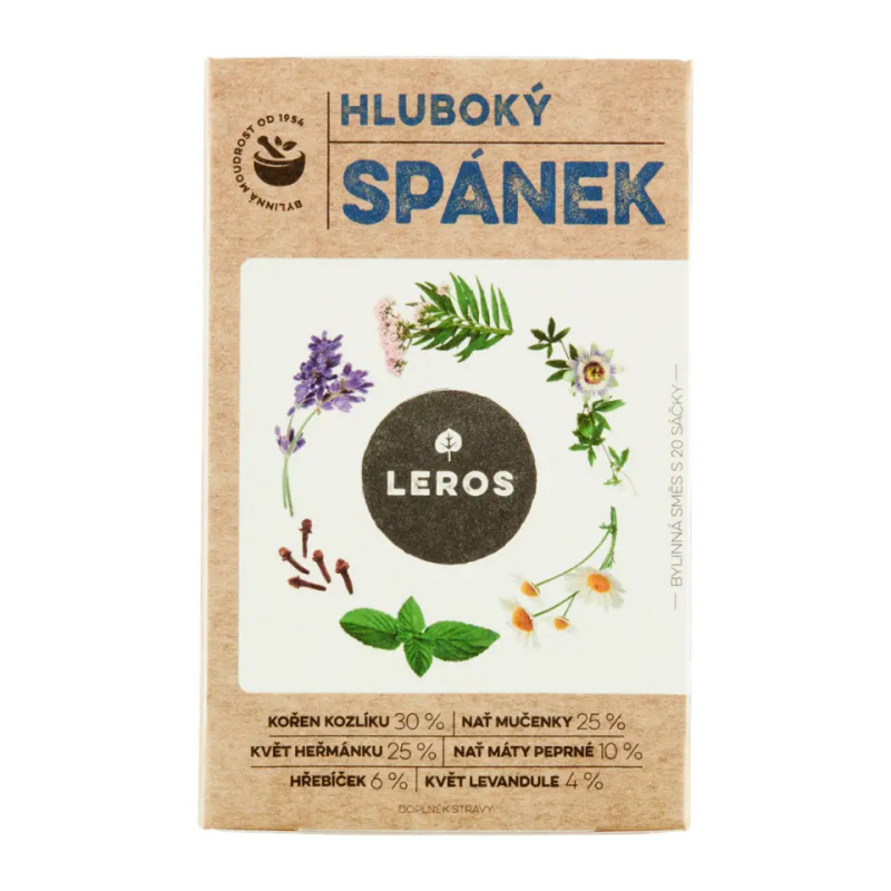 LEROS Hluboký spánek čaj 20 sáčků
