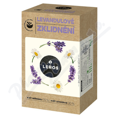 Bylinný čaj Leros Zklidnění - Heřmánek a levandule, 20x 1g