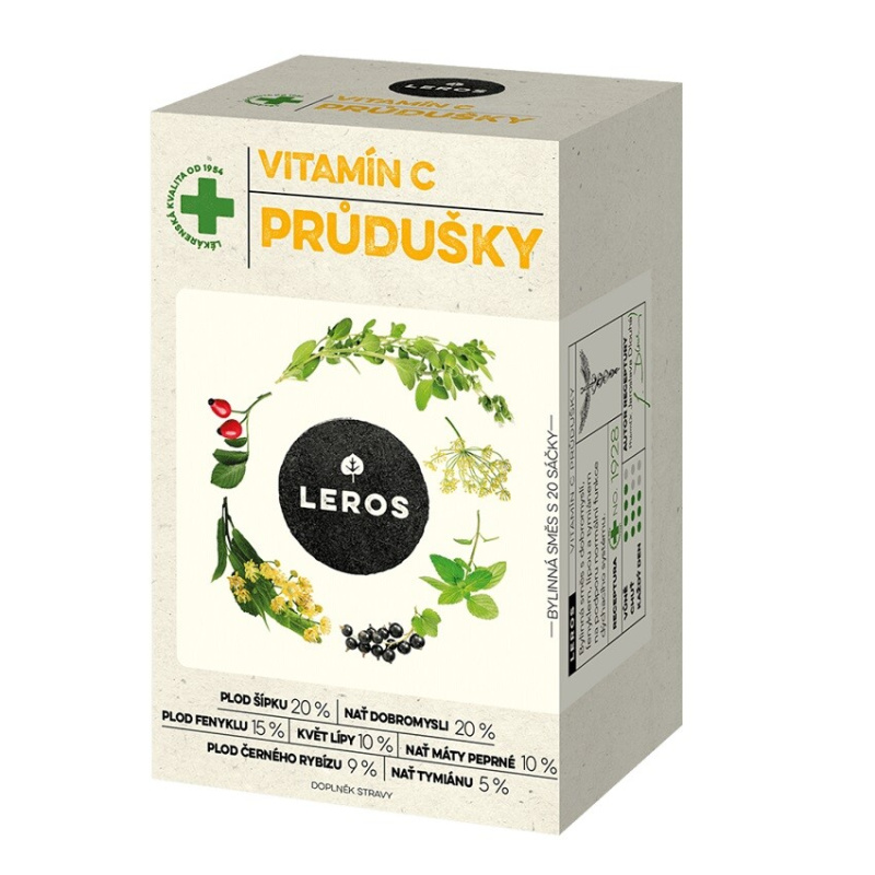 LEROS Vitamin C průdušky 20 sáčků