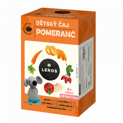 LEROS Dětský čaj pomeranč 20 sáčků