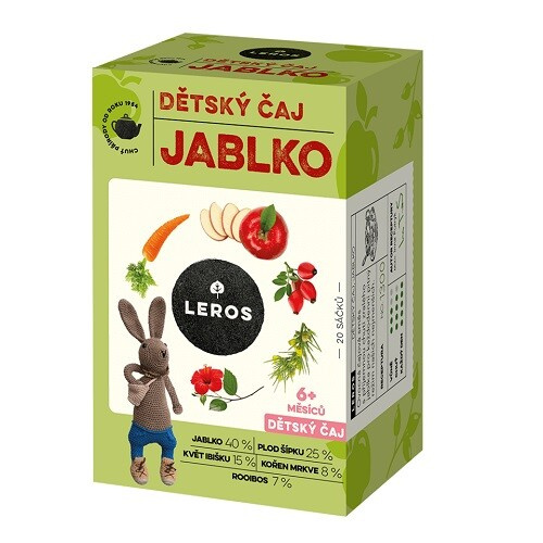 LEROS Dětský čaj jablko 20 sáčků