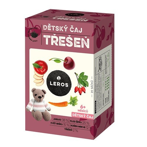 LEROS Dětský čaj třešeň 20 sáčků