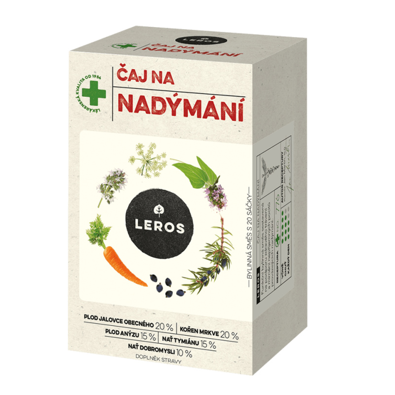 LEROS Čaj na nadýmání 20 sáčků