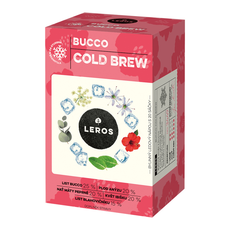 LEROS Bucco Cold Brew bylinný čaj 20 sáčků