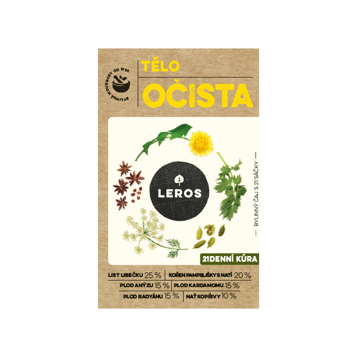 Leros Dobré bytí - bylinný čaj - Očista těla