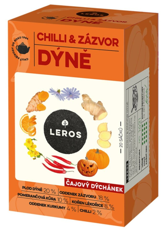 Leros Čajový Dýchánek, Chilli & Zázvor Dýně
