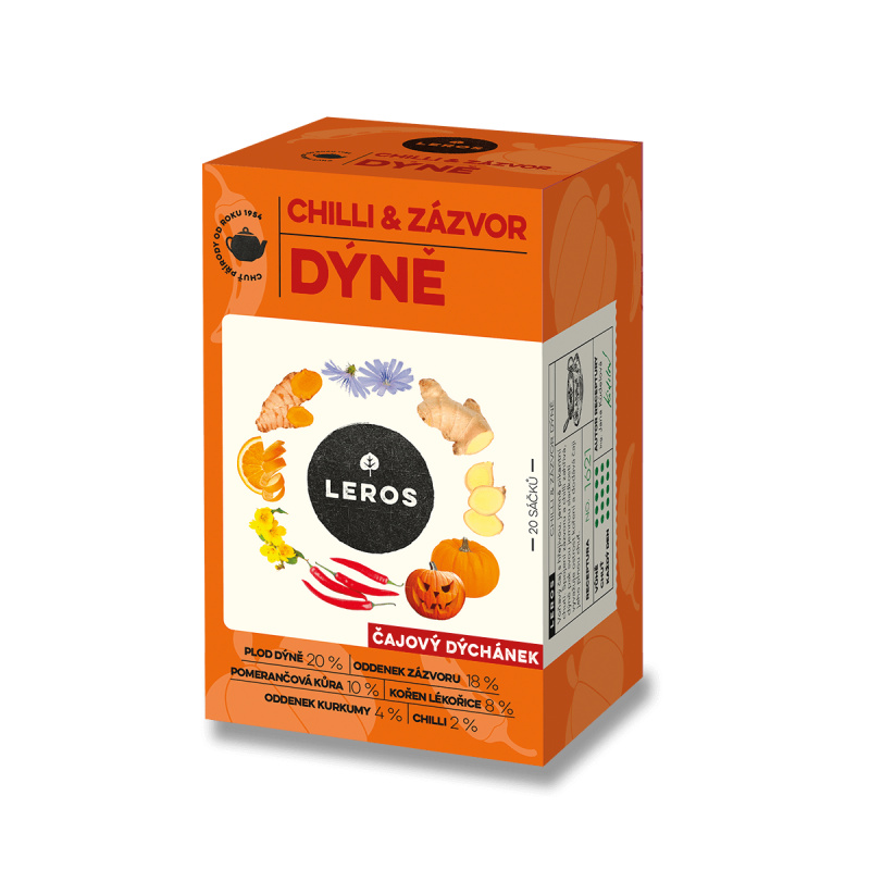 Leros Čajový Dýchánek, Chilli & Zázvor Dýně