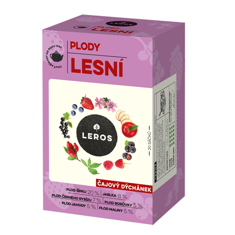 Leros Čajový Dýchánek - bylinný čaj - Plody lesní