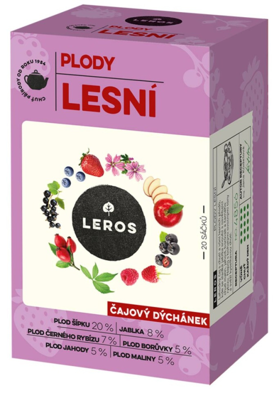 Leros Čajový Dýchánek - bylinný čaj - Plody lesní