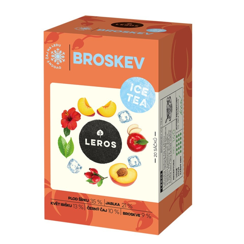 LEROS Ice tea broskev čaj 20 sáčků