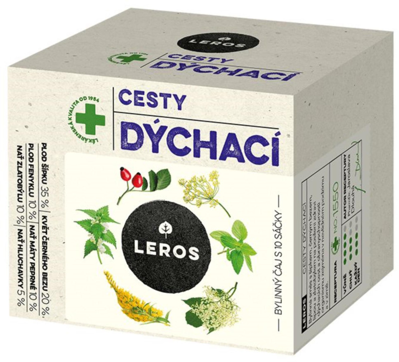 Leros Dýchací cesty Šípek a bez  n.s. 10x1,5g