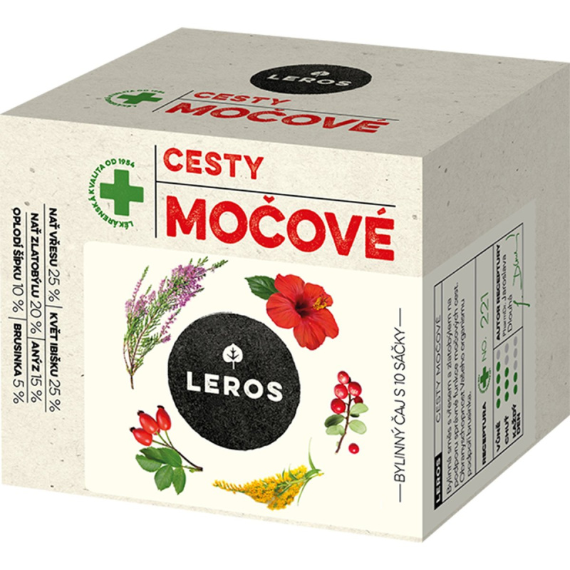 Leros Močové cesty - bylinný čaj - brusinka & vřes