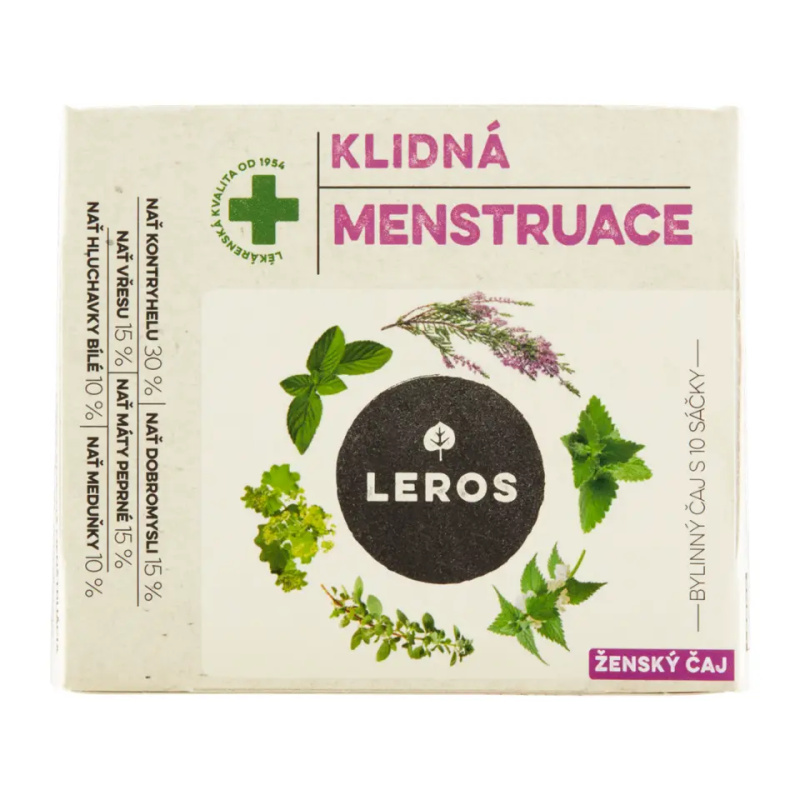 Leros bylinkový čaj klidná menstruace @10x1,5g