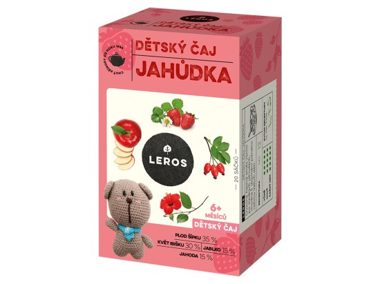 LEROS Dětský čaj jahůdka 20 sáčků