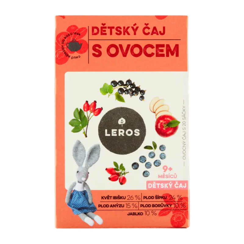 LEROS Dětský čaj s ovocem 20 sáčků