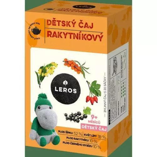 LEROS Dětský čaj Rakytníkový 20 sáčků