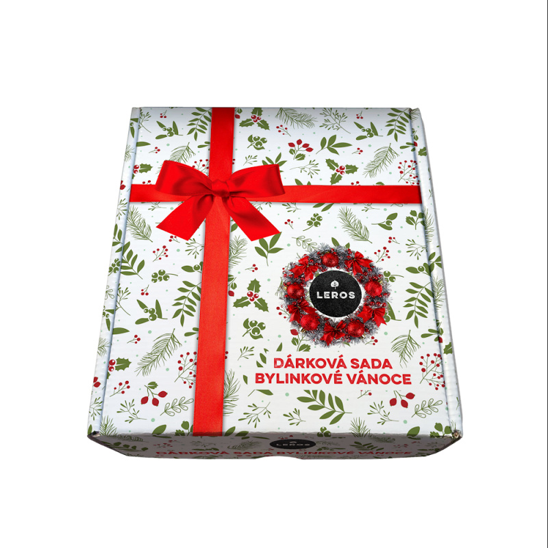 Leros Bylinkové Vánoce - dárková sada čajů a sirupu