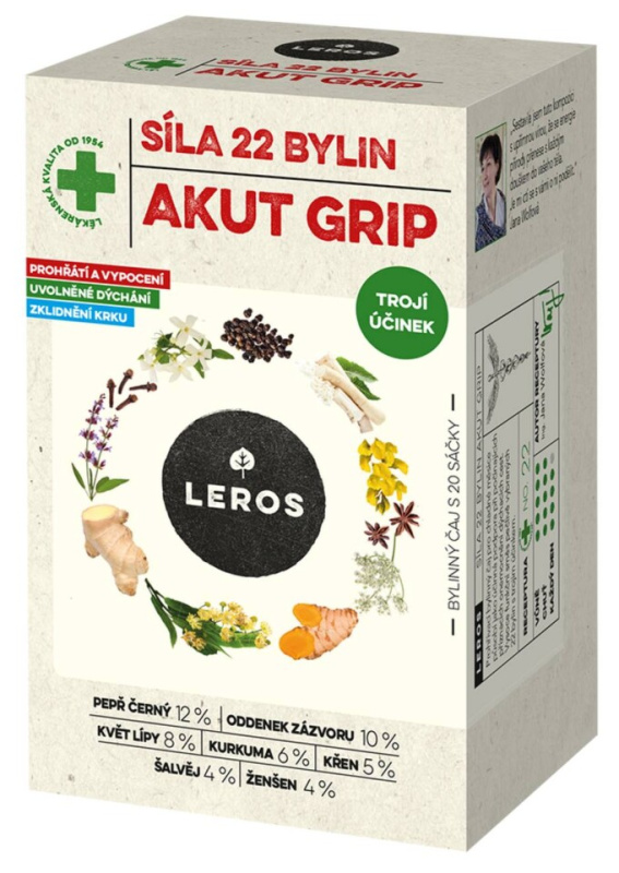 Leros Síla 22 bylin akut grip 20x2,5 g
