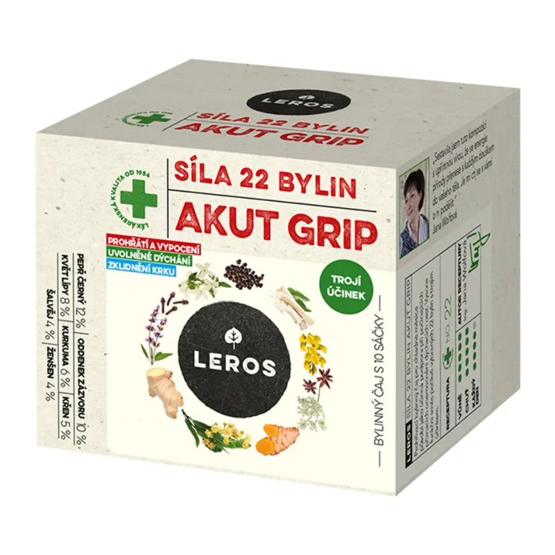 Leros Síla 22 bylin Akut Grip