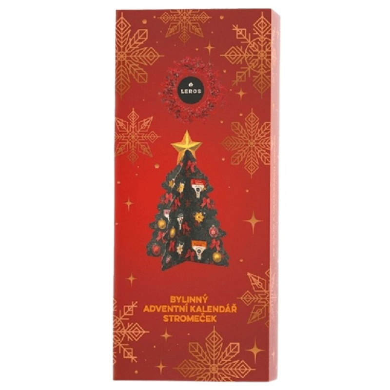 LEROS bylinný adventní kalendář stromeček 24 sáčků