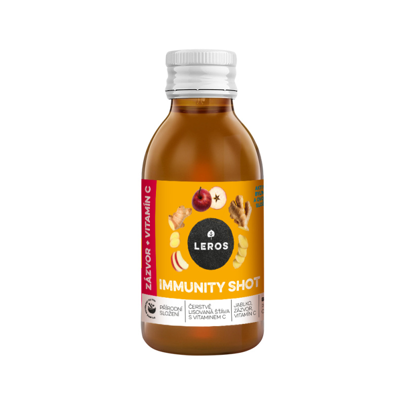 LEROS Immunity shot zázvor + vitamín C 150 ml