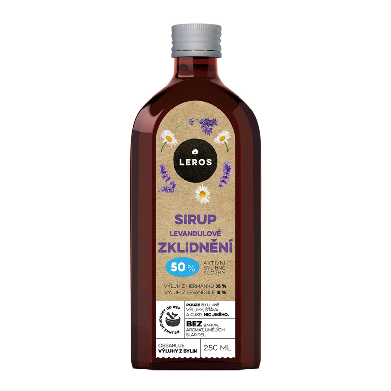 LEROS Sirup levandulové zklidnění 250 ml