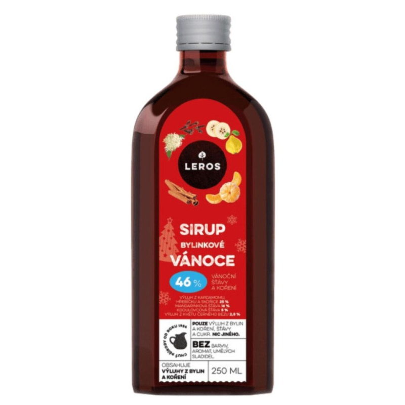 LEROS Sirup bylinkové Vánoce 250 ml