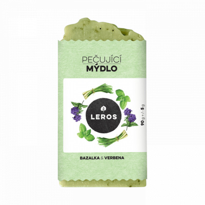 Leros Pečující mýdlo bazalka & verbena 90 g
