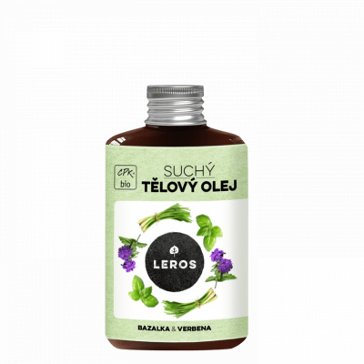 Leros Suchý tělový olej bazalka & verbena 100 ml