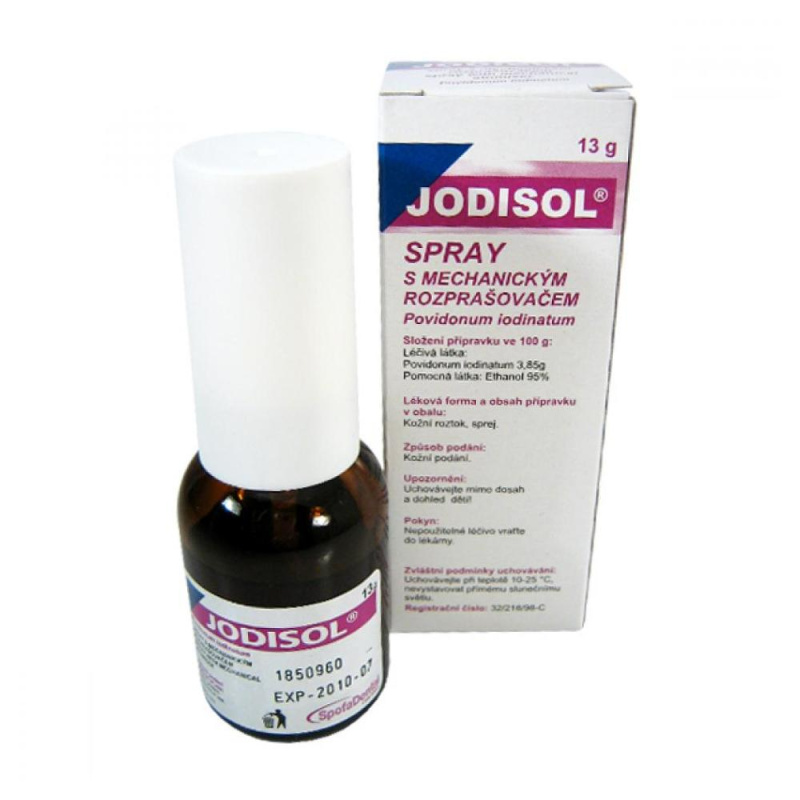 JODISOL SPRAY 38,5MG/G Kožní sprej, roztok 1X13G