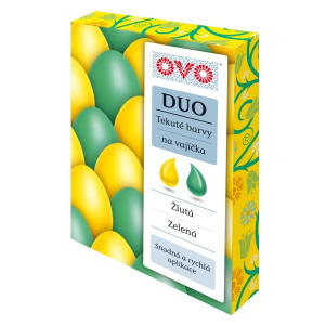 OVO tekuté barvy DUO 2x20ml zelená/žlutá