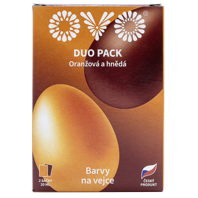 OVO Tekuté bar. DUO oran/hnědá
