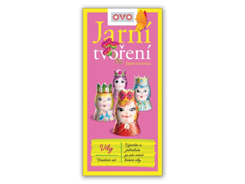 Velikonoční set víly - 4 smršťovací košilky + 4 korunky + 4 šaty