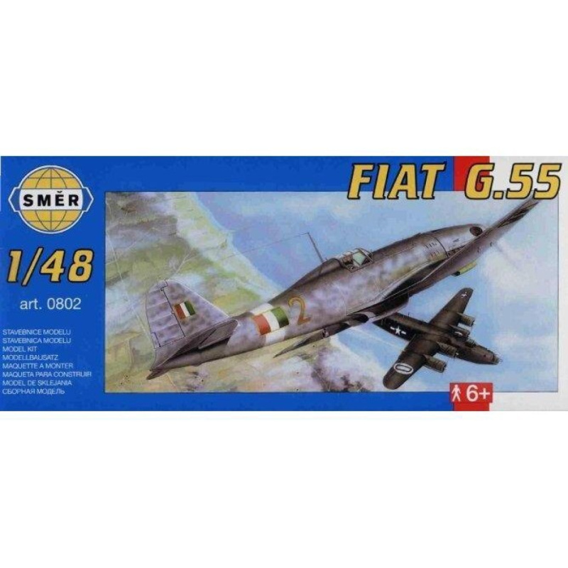 Směr Model letadlo Fiat G 55 stavebnice letadla 1:48