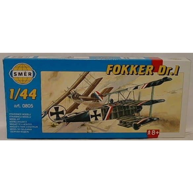 Směr Fokker Dr.1 slepovací stavebnice letadlo 1:48