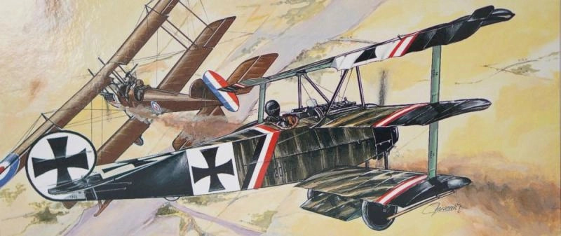 Směr Fokker Dr.1 slepovací stavebnice letadlo 1:48