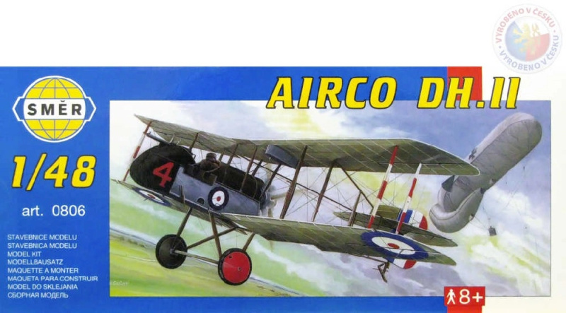 Směr model letadla Airco DH II 1:48