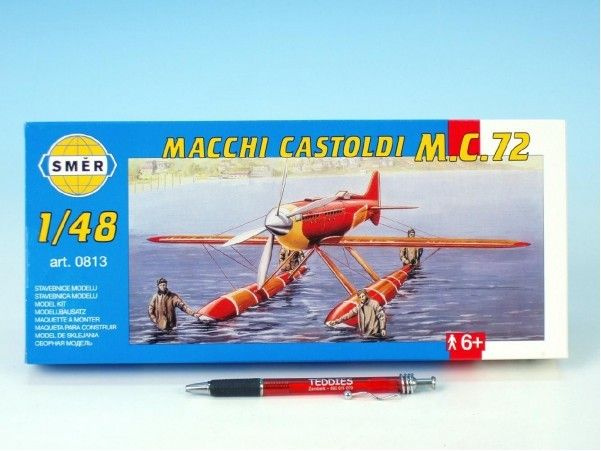 Směr model letadla Macchi Castoldi M.C.72 17 5x19 cm v krabici 31x13 5x3,5 cm 1:48