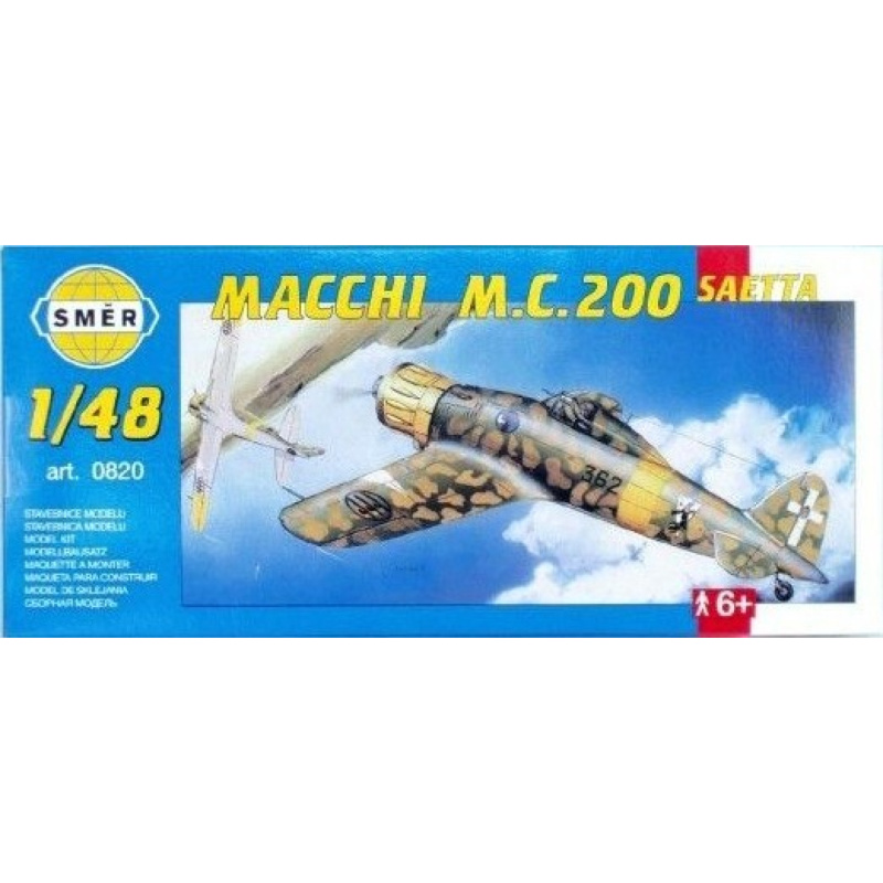 Směr Model letadlo Macchi M.C.200 Saetta stavebnice letadla 1:48