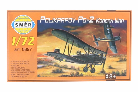 Směr SMĚR Model letadlo dvouplošník Polikarpov Po-2 Korean War stavebnice letadla 1:72