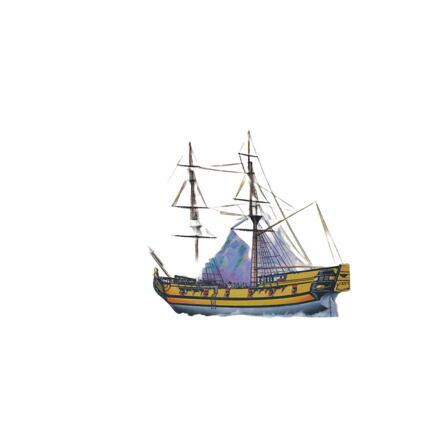 Směr Model Falcon Pirátská loď 24,7x27,6cm v krabici 34x19x5,5cm černá 1:120