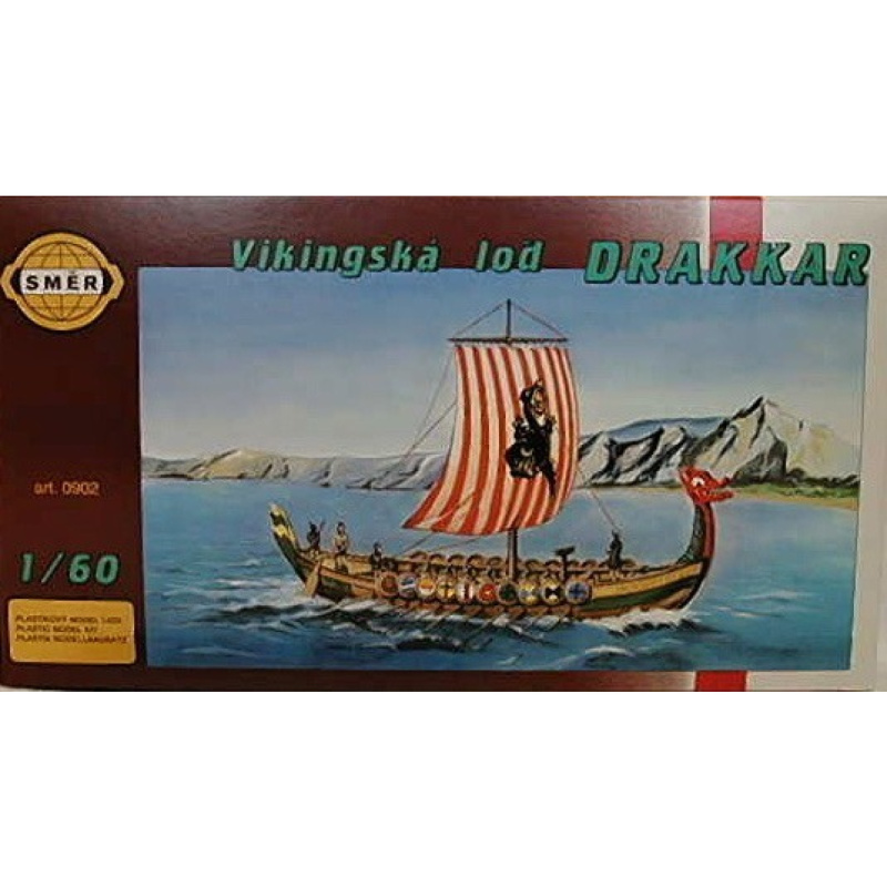 Směr plastikový model loď ke slepení Viking slepovací stavebnice koráb 1:60