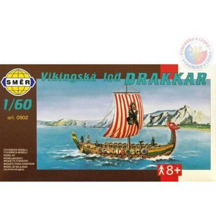 Směr plastikový model loď ke slepení Viking slepovací stavebnice koráb 1:60