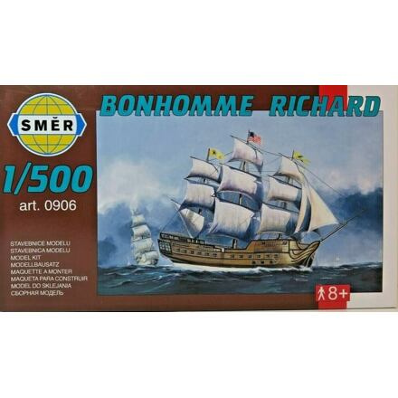 Směr Model loď Bonhomme Richard stavebnice lodě 1:500