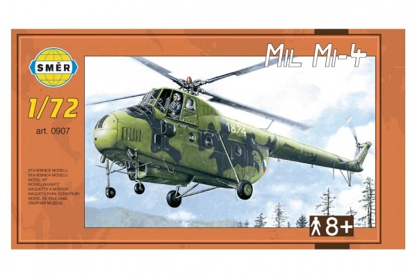 Směr plastikový model vrtulní Mil Mi 4 1:72