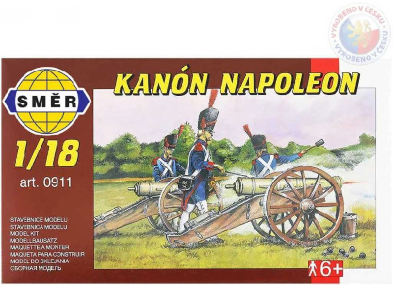 Směr model kanón Napoleon 1:18 (plastiková stavebnice)