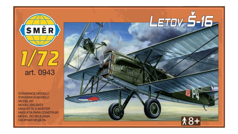 Plastikový model letadla Letov Š-16 1:72