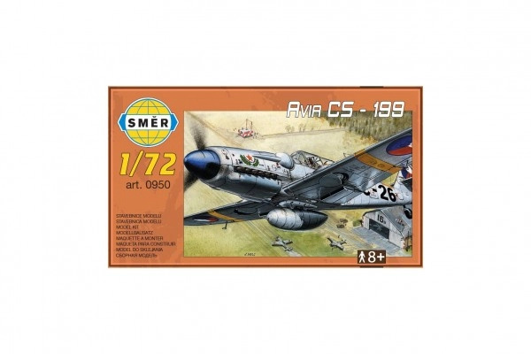 SMĚR Model letadlo Avia CS-199 plastová stavebnice letadla 1:72