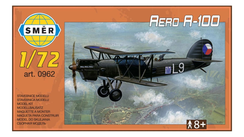Plastikový model letadla Aero A-100 v měřítku 1:72