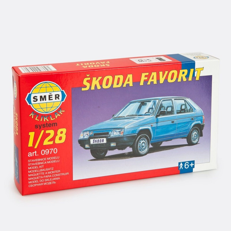 Směr zacvakávací model ŠKODA FAVORIT 1:28